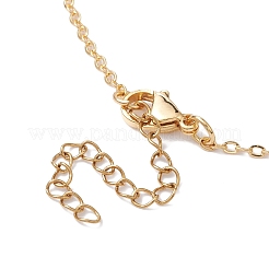 Brass Chains Macrame Pouch Empty Stone Holder for Pendant Necklaces Making&nbsp;NJEW-JN04475-01