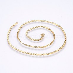 304 Stainless Steel Sheet Chain Necklaces&nbsp;MAK-L015-04B