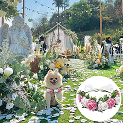 Cloth Wedding Wreath Headband for Women Girls&nbsp;OHAR-WH0051-008