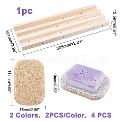 5Pcs 3 Styles Oval & Rectangle PVC Soap Saver Pads&nbsp;AJEW-GA0003-77