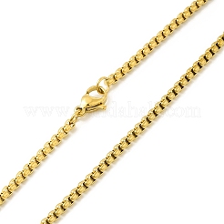 Stainless Steel Virgin Mary Pendant Necklace with Box Chains for Women&nbsp;LS-NJEW-E066-01G