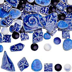 500G 4 Styles Mosaic Tiles Porcelain Cabochons&nbsp;DIY-SP0007-74