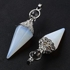 Opalite Faceted Cone Big Pendants&nbsp;G-P552-04P-04