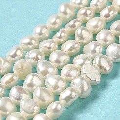 Natural Cultured Freshwater Pearl Beads Strands&nbsp;PEAR-E017-01
