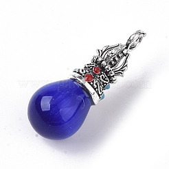 Natural & Synthetic Mixed Gemstone Pendants&nbsp;G-T128-04