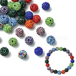 30Pcs Pave Disco Ball Beads&nbsp;RB-YW0001-14C
