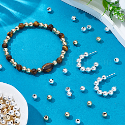160Pcs 2 Colors Brass Spacer Beads&nbsp;KK-PH0014-39