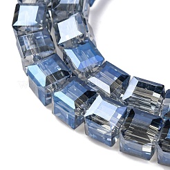 Electroplate Glass Beads Strands&nbsp;EGLA-H108-01A-PL02
