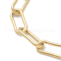 304 Stainless Steel Paperclip Chain Necklaces&nbsp;NJEW-I245-09G