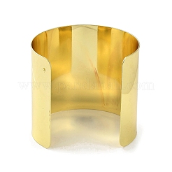 Brass Plain Wide Cuff Bangles&nbsp;BJEW-D039-04G