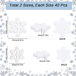 80Pcs 4 Styles Christmas Theme Resin Cabochons&nbsp;RESI-SC0003-42
