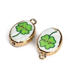 Printed Handmade Porcelain with Brass Pendants&nbsp;PR-CBAB520-07B