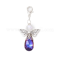 9Pcs Angel Glass Pendant Decorations&nbsp;HJEW-JM02671