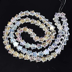 Electroplate Glass Beads Strand&nbsp;EGLA-S188-17-B04