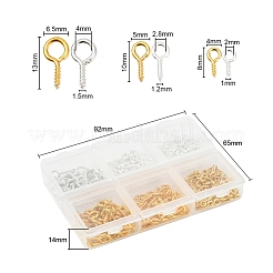 400Pcs Iron Screw Eye Pin Peg Bails&nbsp;IFIN-YW0001-26