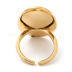 Rack Plating Brass Open Cuff Rings&nbsp;RJEW-D008-10G