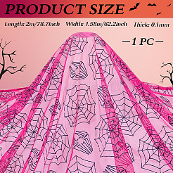 Halloween Theme Polyester Mesh Fabric&nbsp;DIY-WH0589-86B