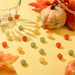 60Pcs 3 Colors Autumn Resin Vegetable Beads&nbsp;RESI-SP0001-48