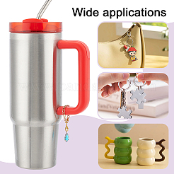 Teardrop Glass Cup Charms&nbsp;AJEW-UN00020