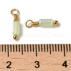 Imitation Jade Glass Charms&nbsp;KK-P242-14G