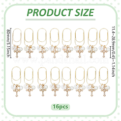 16Pcs Carbon Steel Paper Clips&nbsp;AJEW-ME00023