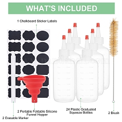 Plastic Graduated Squeeze Bottles&nbsp;AJEW-BC0001-02B