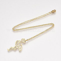 201 Stainless Steel Pendant Necklaces&nbsp;NJEW-T009-JN024-2-45