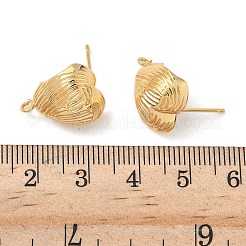 Brass Stud Earring Findings&nbsp;KK-C099-22G