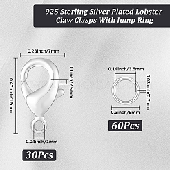 Brass Lobster Claw Clasps&nbsp;KK-BBC0024-54S