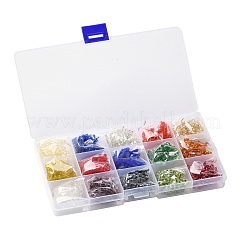 180G 15 Colors Glass Seed Beads&nbsp;SEED-JQ0003-01A-4mm