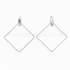 Tarnish Resistant 304 Stainless Steel Wire Pendants&nbsp;STAS-T051-005