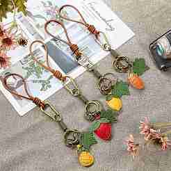 1Pc Wooden Pendant Keychain&nbsp;KEYC-SZ0001-24G