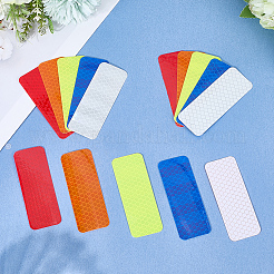 60Pcs 5 Colors PET Plastic Reflective Stickers&nbsp;DIY-SP0004-38