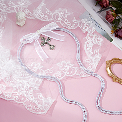 1Pc Polyester Lace Bridal Veils&nbsp;HJEW-HS00096-03