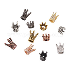Brass Micro Pave Cubic Zirconia Beads&nbsp;ZIRC-TA0001-07