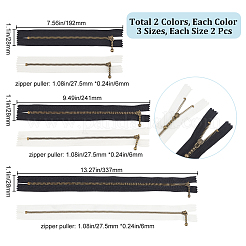 12Pcs 6 Style Nylon Closed-end Zipper&nbsp;DIY-GF0006-86
