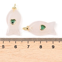 Natural Rose Quartz Pendants&nbsp;G-Z134-06G-04