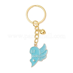 2Pcs Alloy Enamel Charm Keychains&nbsp;KEYC-JKC01090