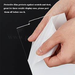 3-Tier Rectangle Transparent Acrylic Minifigures Display Case&nbsp;ODIS-WH0099-08A