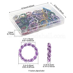 44Pcs 11 Colors Aluminum Quick Link Connectors&nbsp;ALUM-FS0001-01