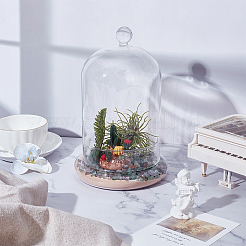 Glass Cloche Dome Covers&nbsp;AJEW-WH0460-033A