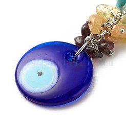 Natural & Synthetic Gemstone Beaded Keychain&nbsp;KEYC-JKC00344-02