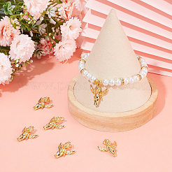 Angel Brass Pendants&nbsp;KK-BBC0005-25