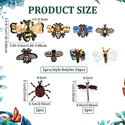 20Pcs 10 Styles Clothing Patches&nbsp;PATC-PH0001-72