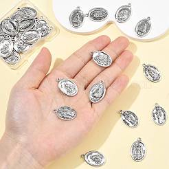 30Pcs 6 Styles Religion Tibetan Style Alloy Pendants&nbsp;FIND-FS0005-01
