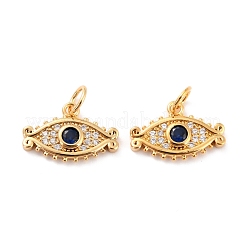 Brass Micro Pave Cubic Zironia Pendants&nbsp;KK-D065-06G