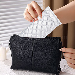3pcs 3 Colors Rhombus Pattern Rectangle Polyester Eyeglass Pouch&nbsp;AJEW-CP0005-55