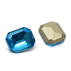 Faceted Rectangle K9 Glass Pointed Back Rhinestone Cabochons&nbsp;RGLA-A017-8x10mm-SM