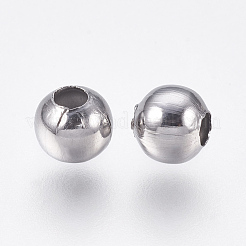 Tarnish Resistant Round 304 Stainless Steel Spacer Beads&nbsp;STAS-I050-06-6mm