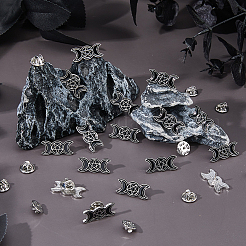 16Pcs Punk Style Alloy Enamel Lapel  Pin Backs for Backpack Clothes&nbsp;JEWB-FH0002-82A